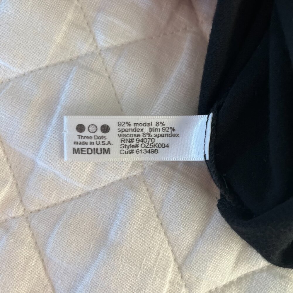 Three Dots Jersey Dress (Multi-color w/ Black Skirt) - Picture 5 of 5